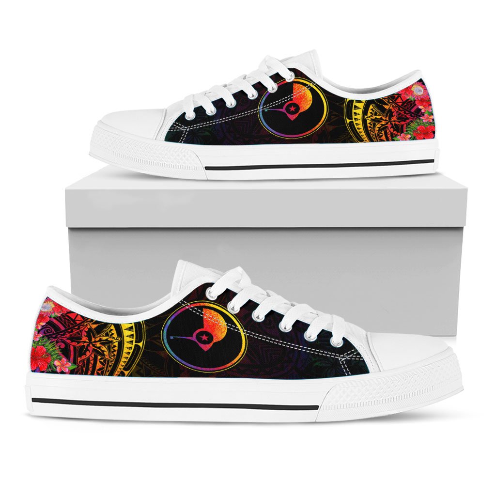 Yap State Low Top Shoes - Tropical Hippie Style - Polynesian Pride