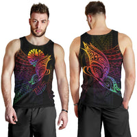 Tahiti Men Tank Top - Butterfly Polynesian Style - Polynesian Pride