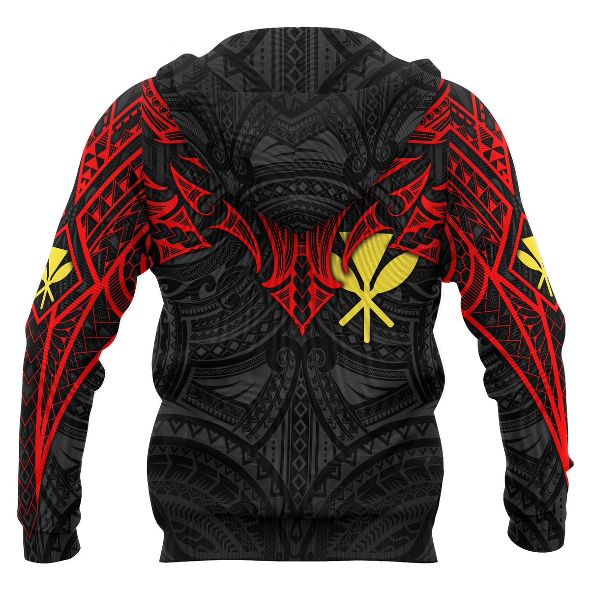 Polynesian Hawaii Zip up Hoodie Polynesian Whale Tail - Polynesian Pride