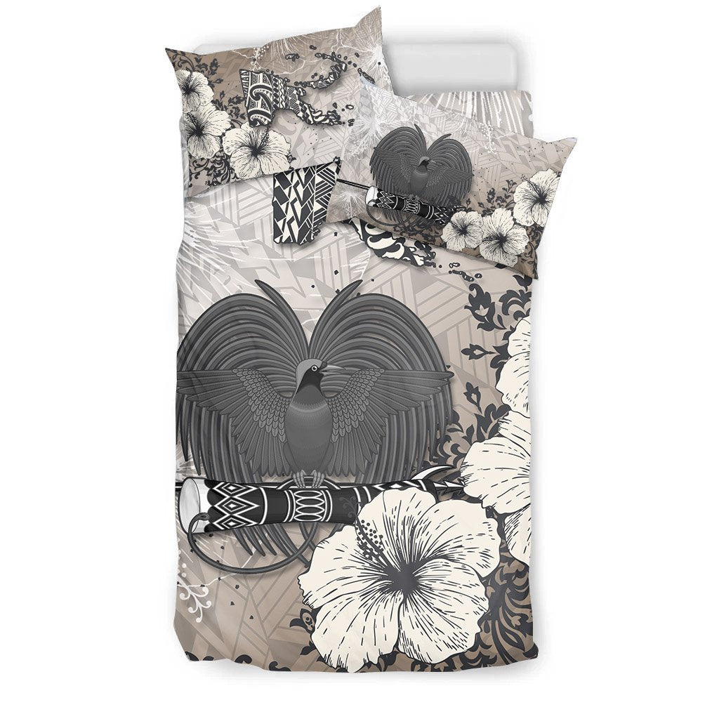 Papua New Guinea Bedding Set - Vintage Luxury Floral Style - Polynesian Pride