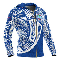 Guam Polynesian Zip up Hoodie Tribal Tattoo - Polynesian Pride