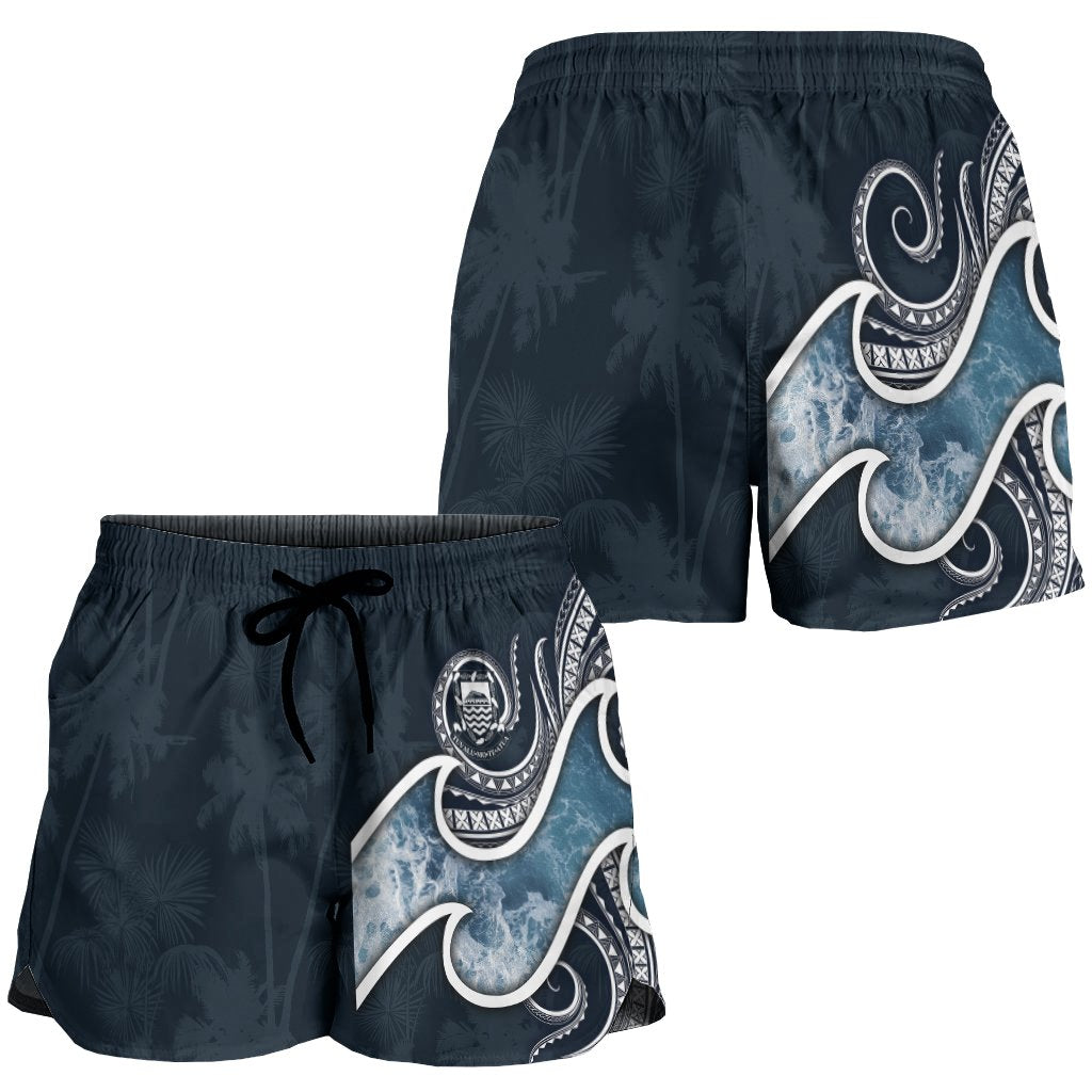 Tuvalu Polynesian Women's Shorts - Ocean Style - Polynesian Pride