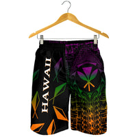 Hawaii Men's Shorts - Kanaka Maoli Rocket Style - Polynesian Pride