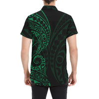 Cook Islands Short Sleeve Shirt Green - Polynesian Pride