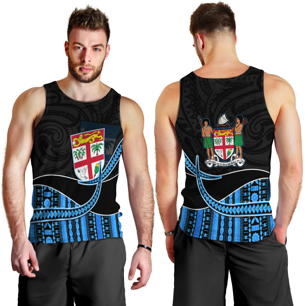Fiji Polynesian Men Tank Top Featured Fijian Lovers LT13 - Polynesian Pride