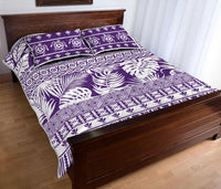 Hawaii Quilt Bed Set Pattern Version Unique Purple LT13 - Polynesian Pride