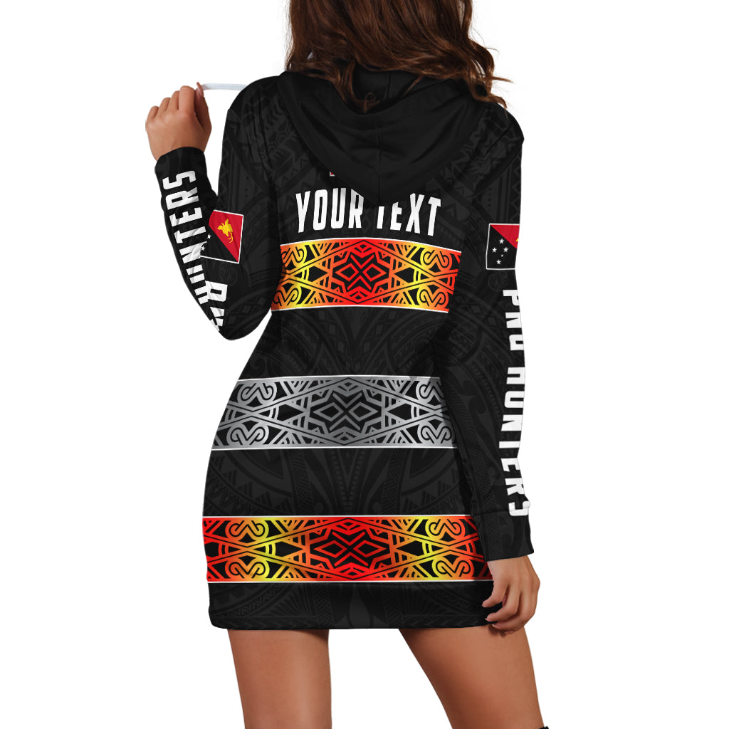 (Custom Personalised) The Hunters PNG Hoodie Dress Papua New Guinea Hunters Rugby LT13 - Polynesian Pride