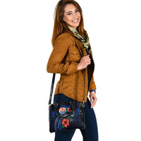 Tahiti Polynesian Shoulder Hand Bag - Blue Turtle Hibiscus - Polynesian Pride