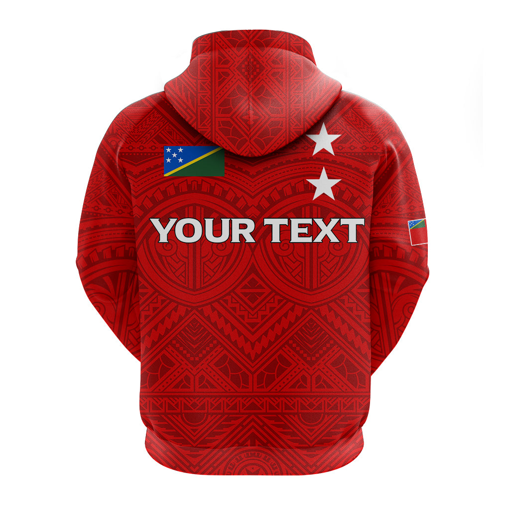 Custom Solomon Islands Temotu Province Hoodie Tribal Pattern LT12 - Polynesian Pride