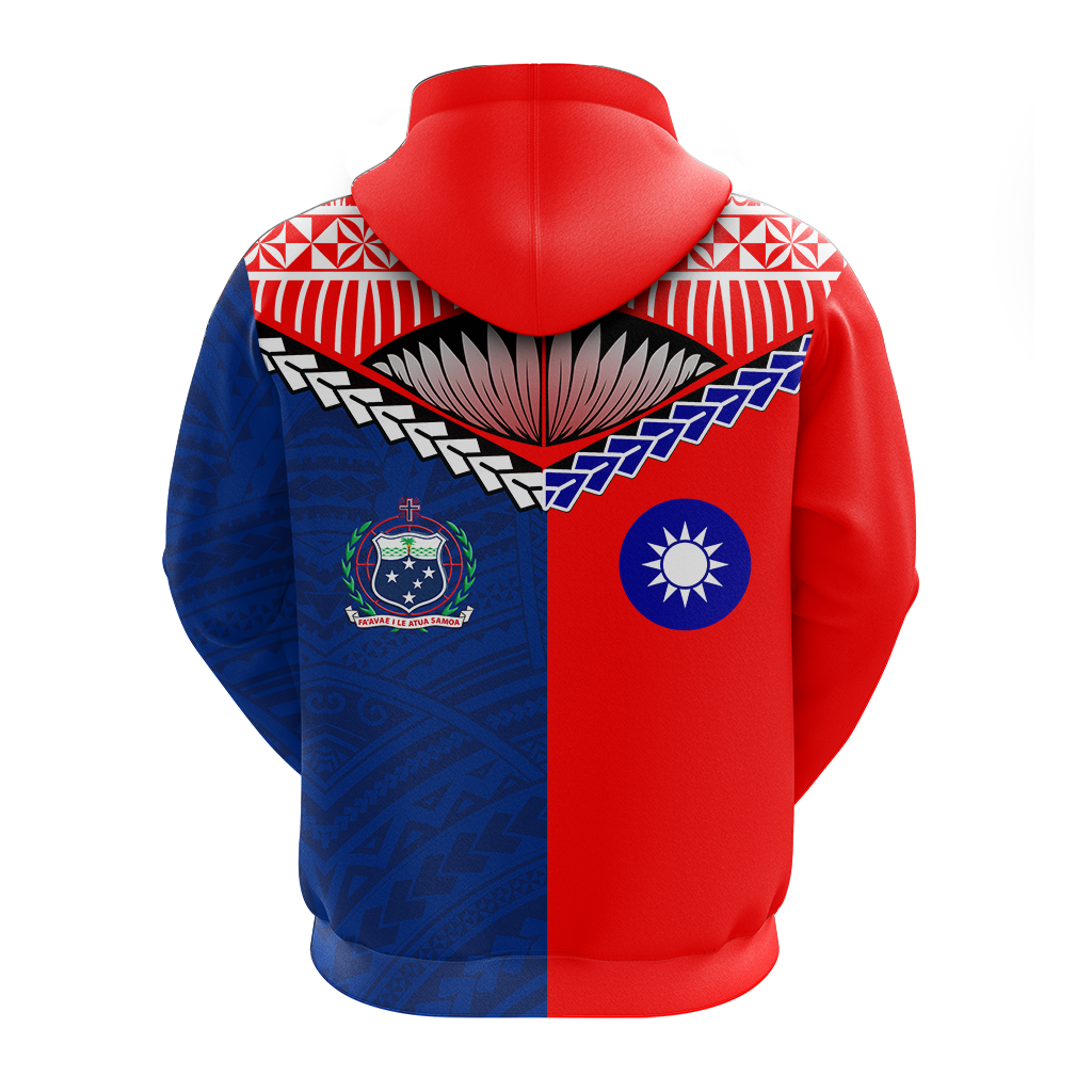 Taiwanese Combine Samoan Pride Hoodie LT12 - Polynesian Pride