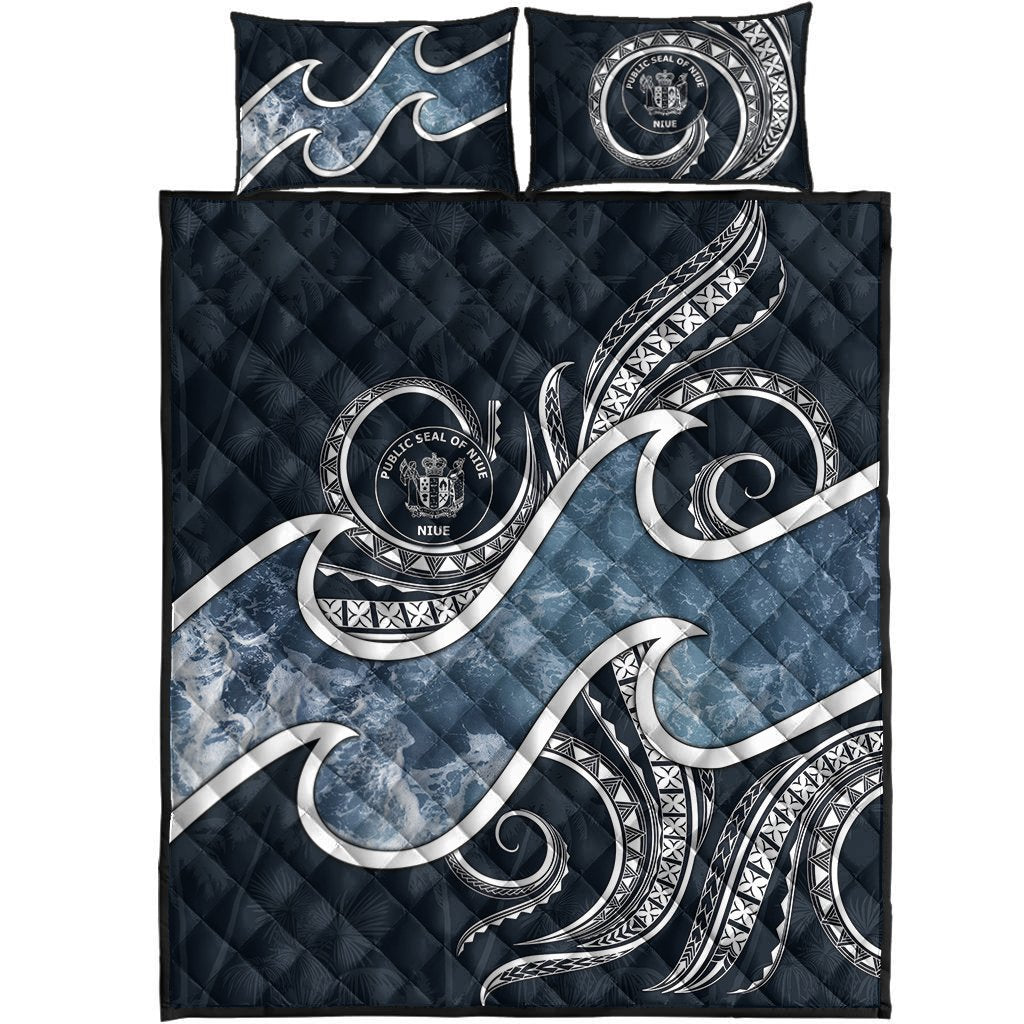 Niue Polynesian Quilt Bed Set - Ocean Style - Polynesian Pride