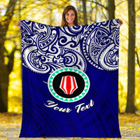 (Custom Personalised) Papua New Guinea Bougainville Pride Blanket - LT12 - Polynesian Pride