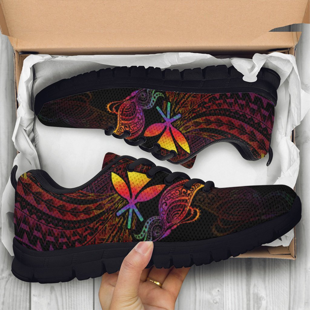 Hawaii Kanaka Maoli Sneakers - Butterfly Polynesian Style - Polynesian Pride