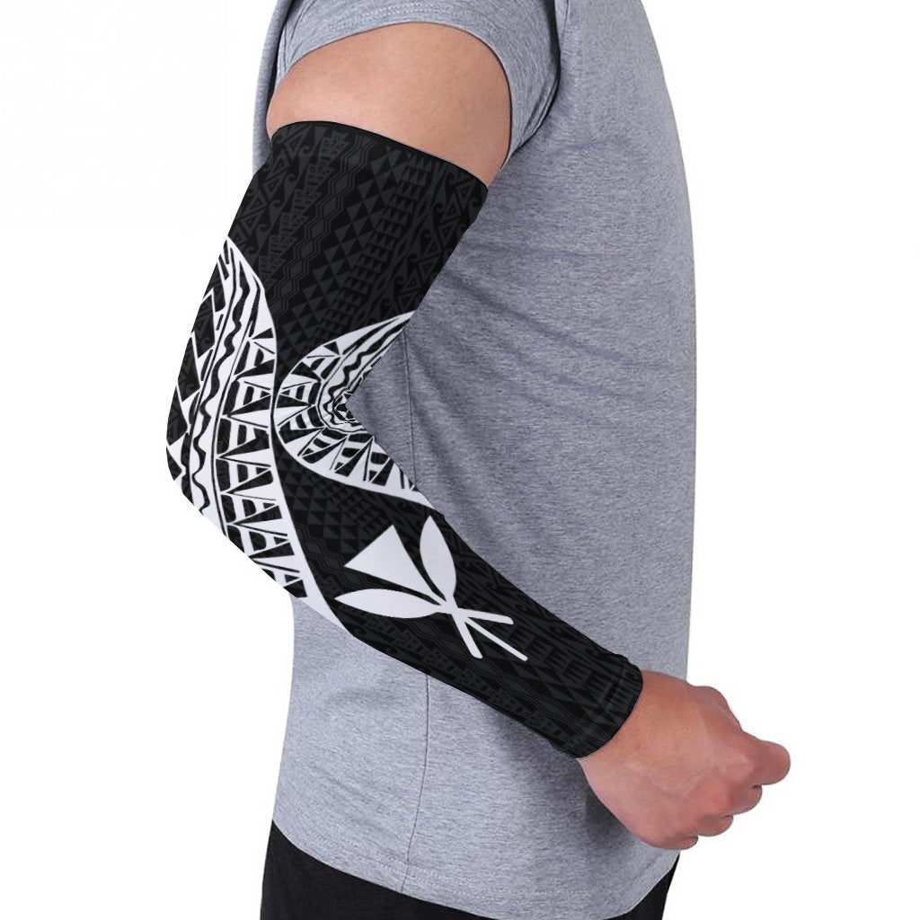 Hawaii Arm Sleeve Polynesian Pattern Black (Set of 2) - Polynesian Pride