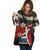 Samoa Polynesian Tote Bag - Tribal Wave Tattoo Flag Color Tote Bag One Size Red - Polynesian Pride