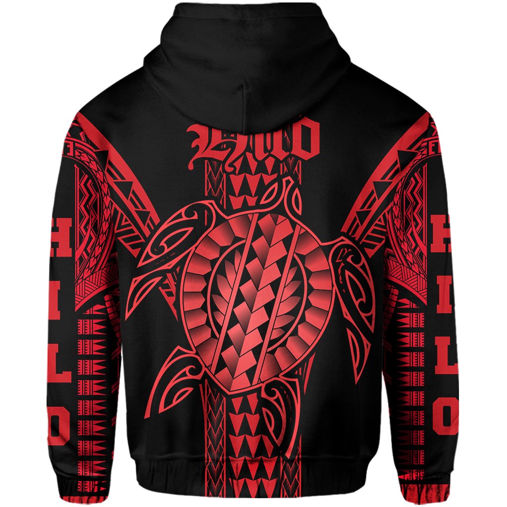 Hawaii Hoodie Hilo HI Zip Hoodie - Polynesian Pride