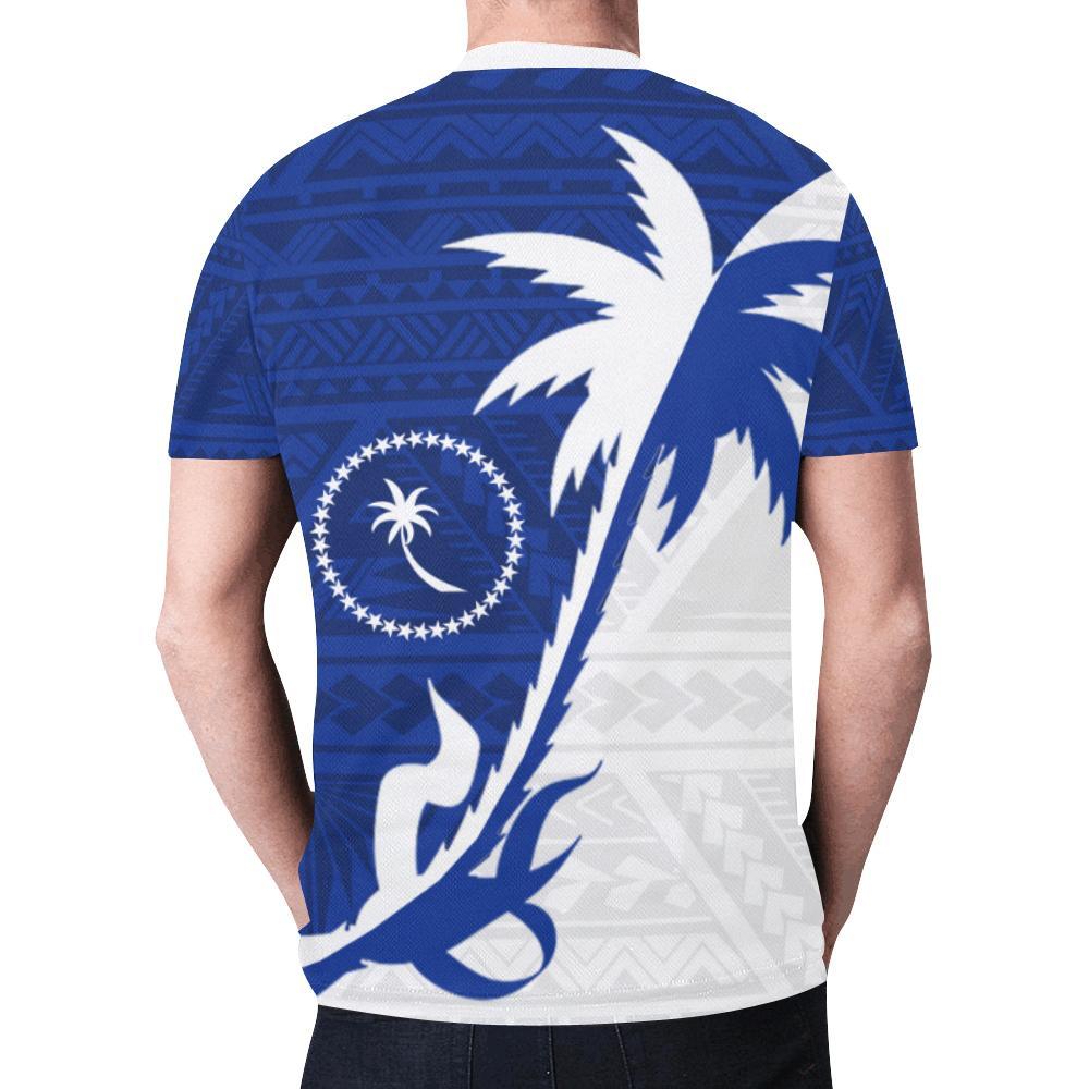 Chuuk T Shirt Chuuk FLag Coconut Tree - Polynesian Pride