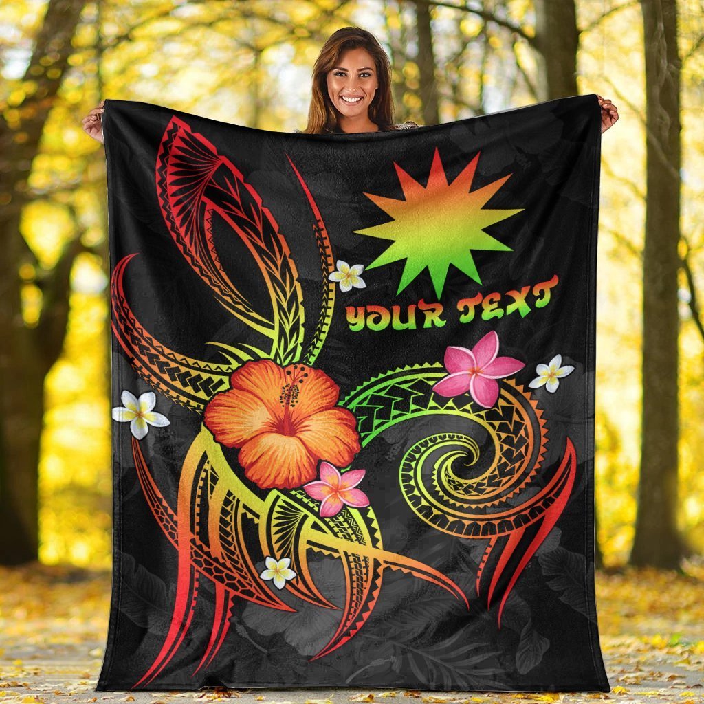 Nauru Polynesian Personalised Premium Blanket - Legend of Nauru (Reggae) - Polynesian Pride
