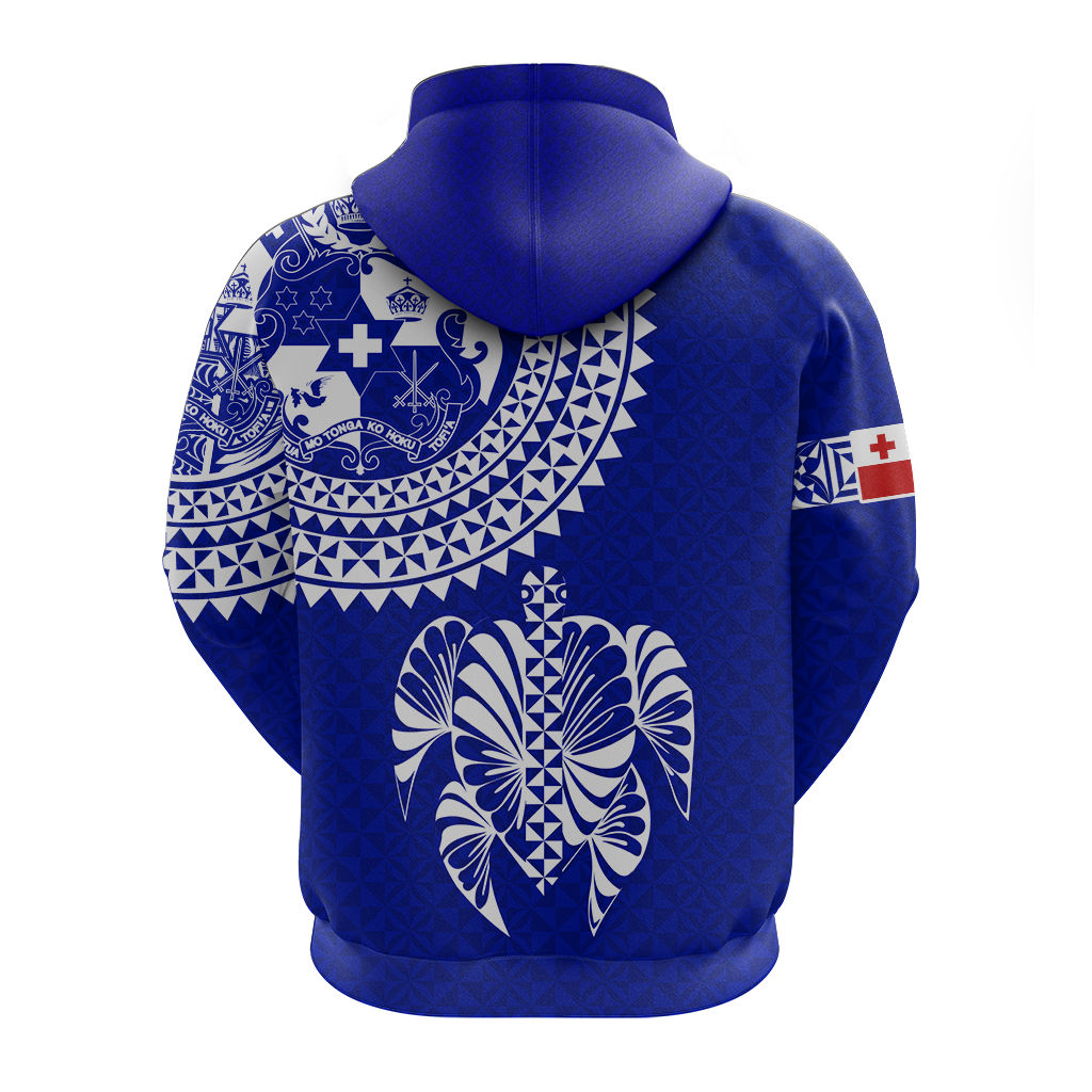 Tonga Hoodie Tongan Blue Turtle LT12 - Polynesian Pride