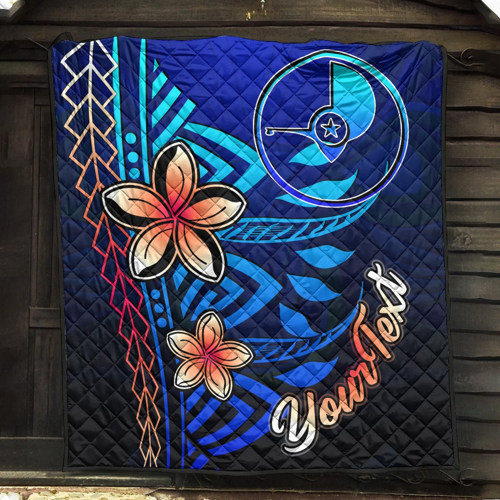 Yap Custom Personalised Premium Quilt - Vintage Tribal Mountain - Polynesian Pride