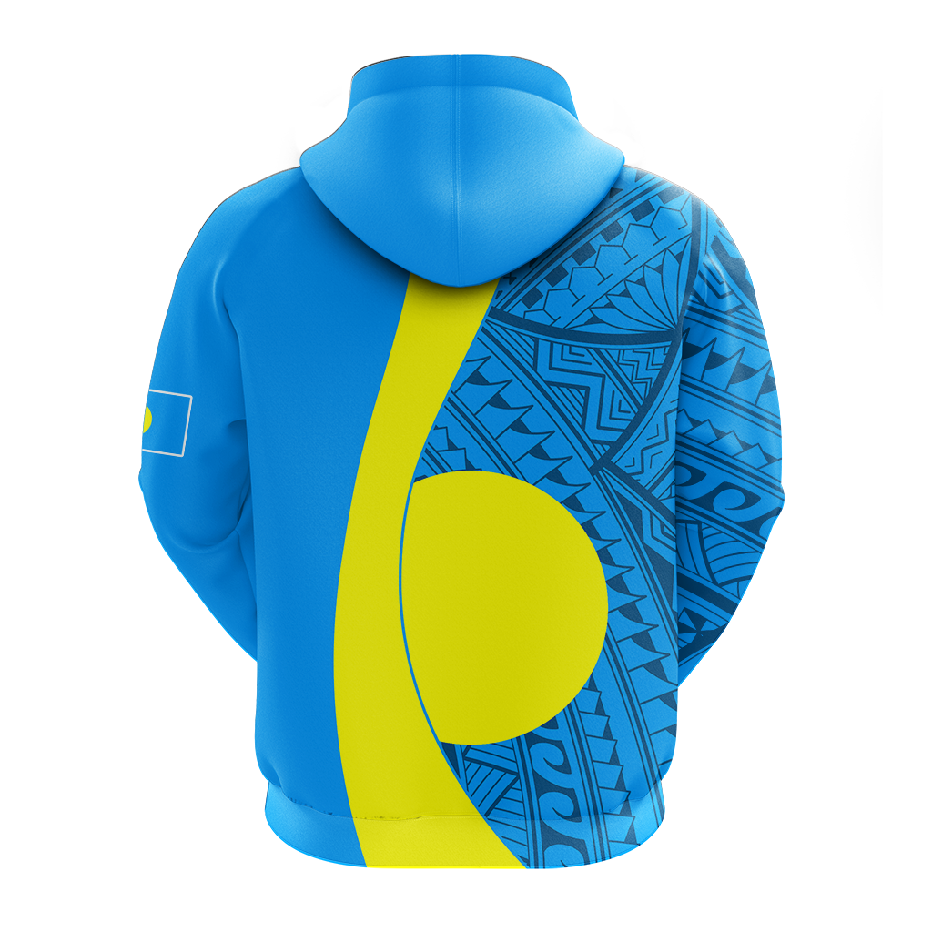 Palau Zip up Hoodie Tribal Pattern LT12 - Polynesian Pride