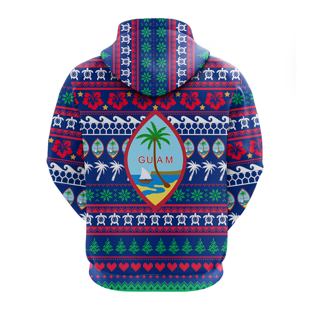 Guam Christmas Zip Hoodie Ugly Christmas LT12 - Polynesian Pride