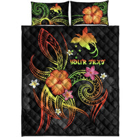 Papua New Guinea Polynesian Personalised Quilt Bed Set - Legend of Papua New Guinea (Reggae) - Polynesian Pride