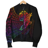 Nauru Men's Bomber Jacket - Butterfly Polynesian Style - Polynesian Pride