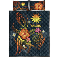 Nauru Polynesian Quilt Bed Set - Legend of Nauru (Blue) - Polynesian Pride
