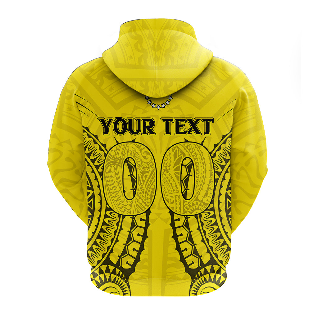 Custom Cook Islands Aitutaki Hoodie Tribal Pattern LT12 - Polynesian Pride