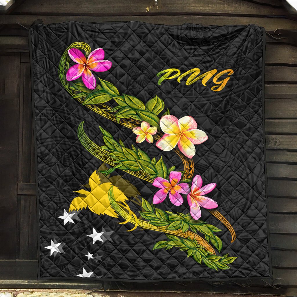Papua New Guinea Polynesian Quilt - Plumeria Tribal - Polynesian Pride