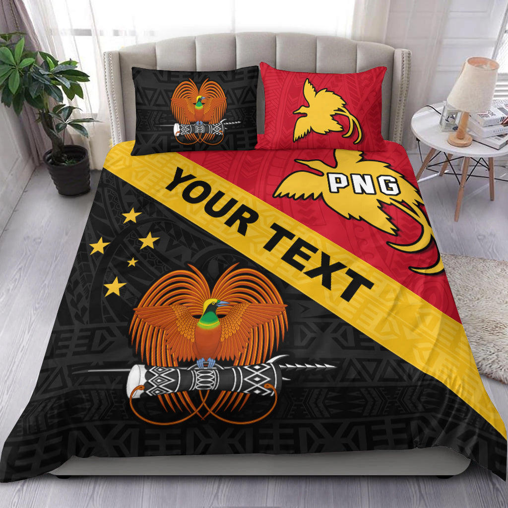 (Custom Personalised) Papua New Guinea Rugby Bedding Set The Kumuls PNG LT13 3 Pieces Bedding Set Red - Polynesian Pride
