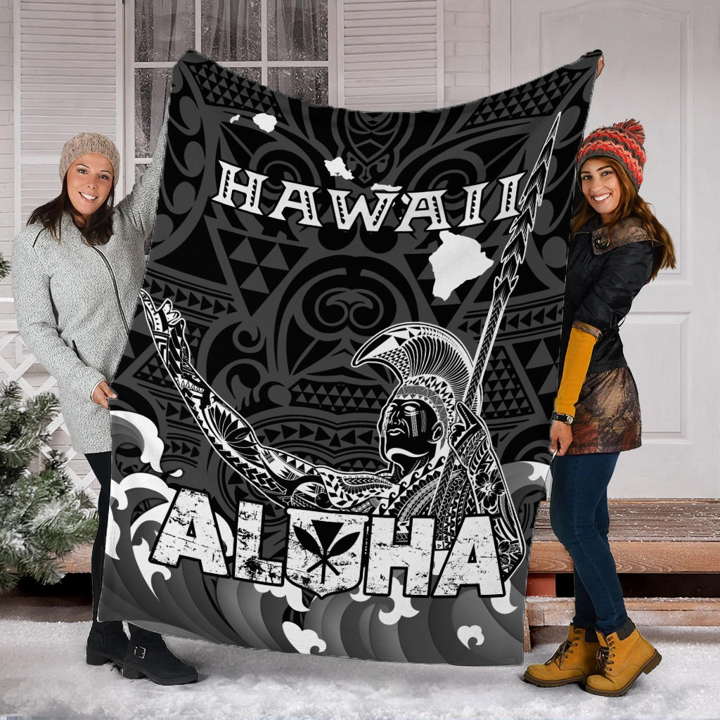 Hawaii King Kamehameha Aloha Hawai'i Nei Blanket - LT2 - Polynesian Pride