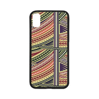 Polynesian 04 Rubber Phone Case One Size iPhone X Black - White - Polynesian Pride