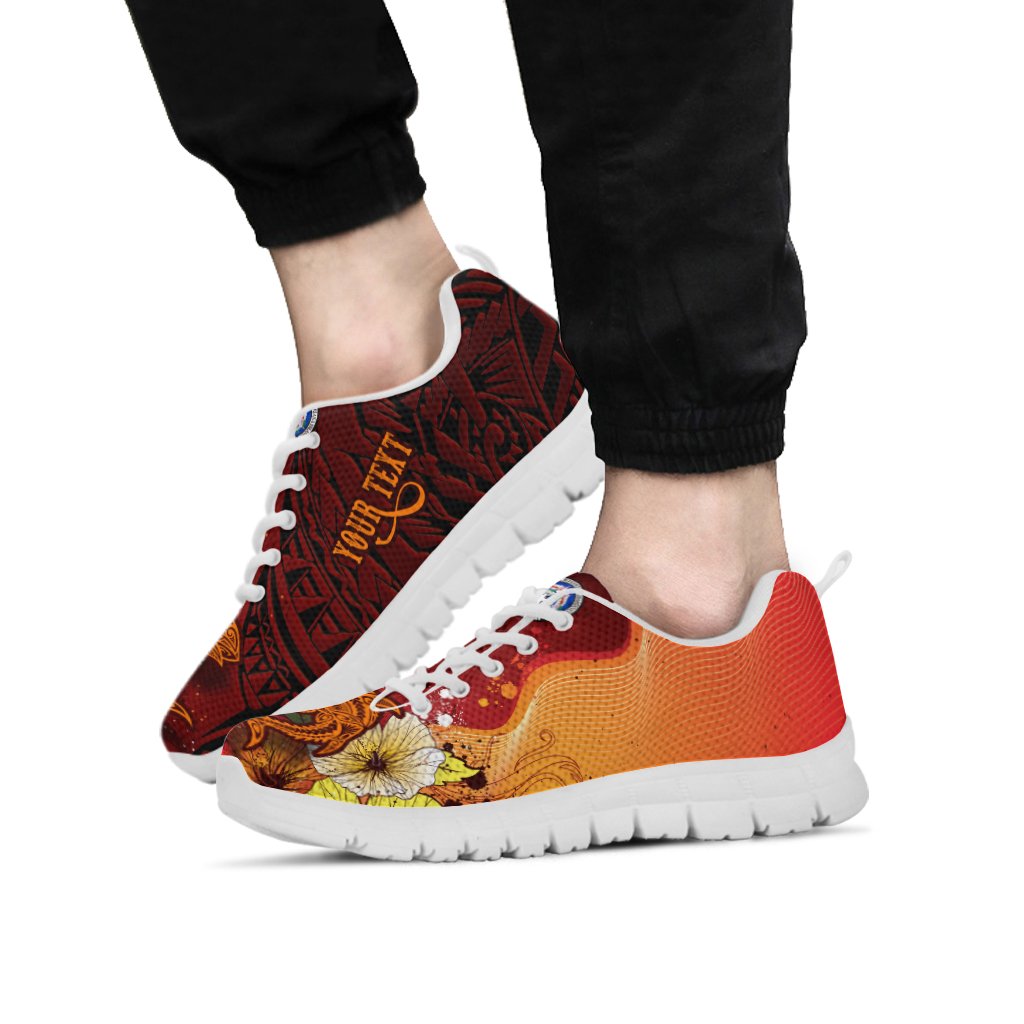 Northern Mariana Islands Custom Personalised Sneakers - Tribal Tuna Fish - Polynesian Pride