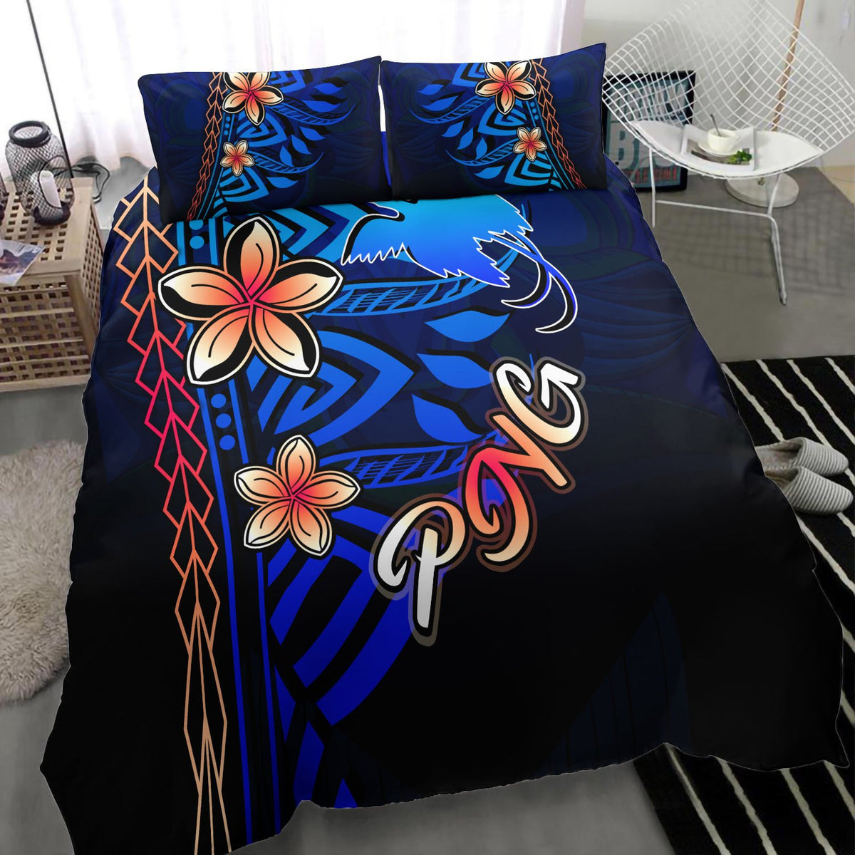 Papua New Guinea Bedding Set - Vintage Tribal Mountain - Polynesian Pride
