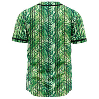Tropical Leaves Jungle Monstera Leaf Baseball Jersey - Polynesian Pride