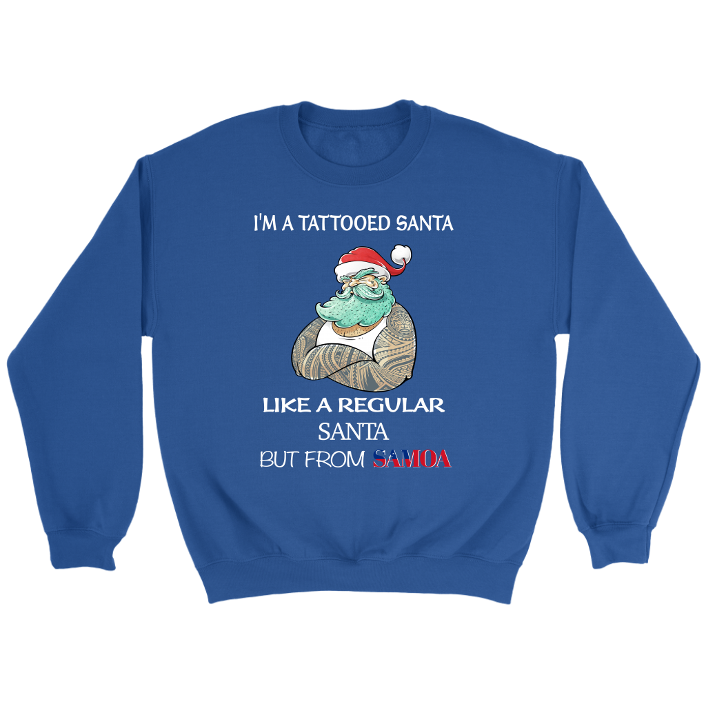 Samoa T Shirt Im A Tattooed Santa - Polynesian Pride