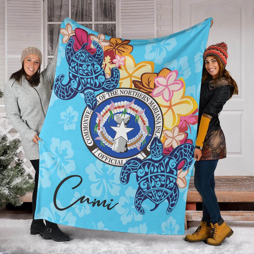 Northern Mariana Islands Premium Blanket - Tropical Style - Polynesian Pride