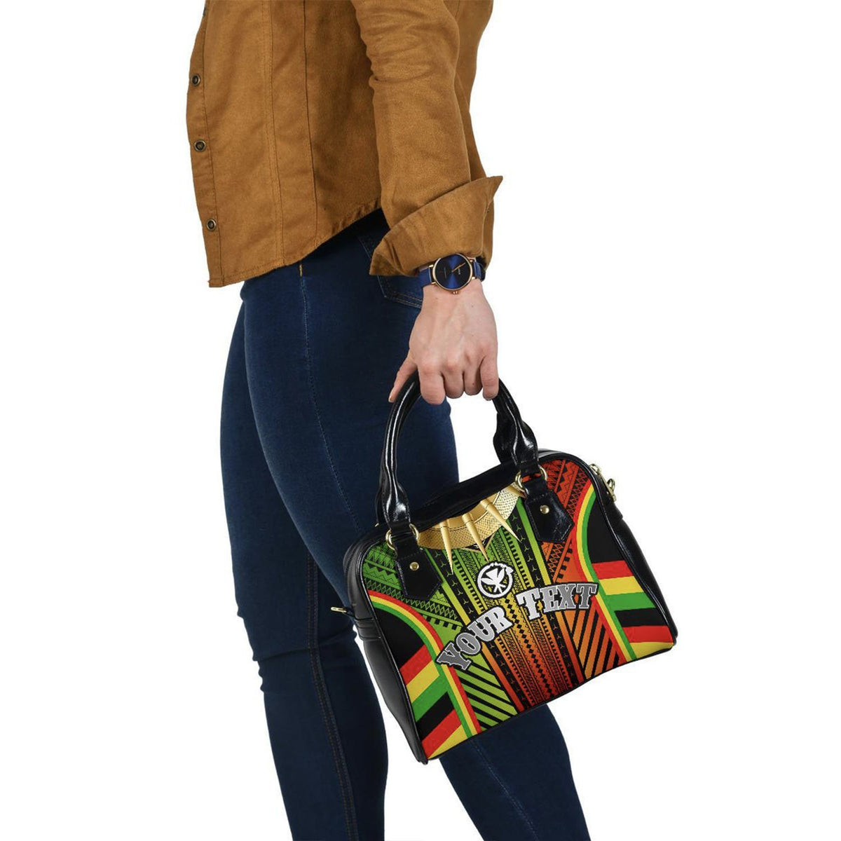 Hawaii Polynesian Custom Personalised Shoulder Handbag - Tribal Ornamental - Polynesian Pride
