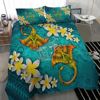 Fiji Polynesian Bedding Set - Manta Ray Ocean - Polynesian Pride