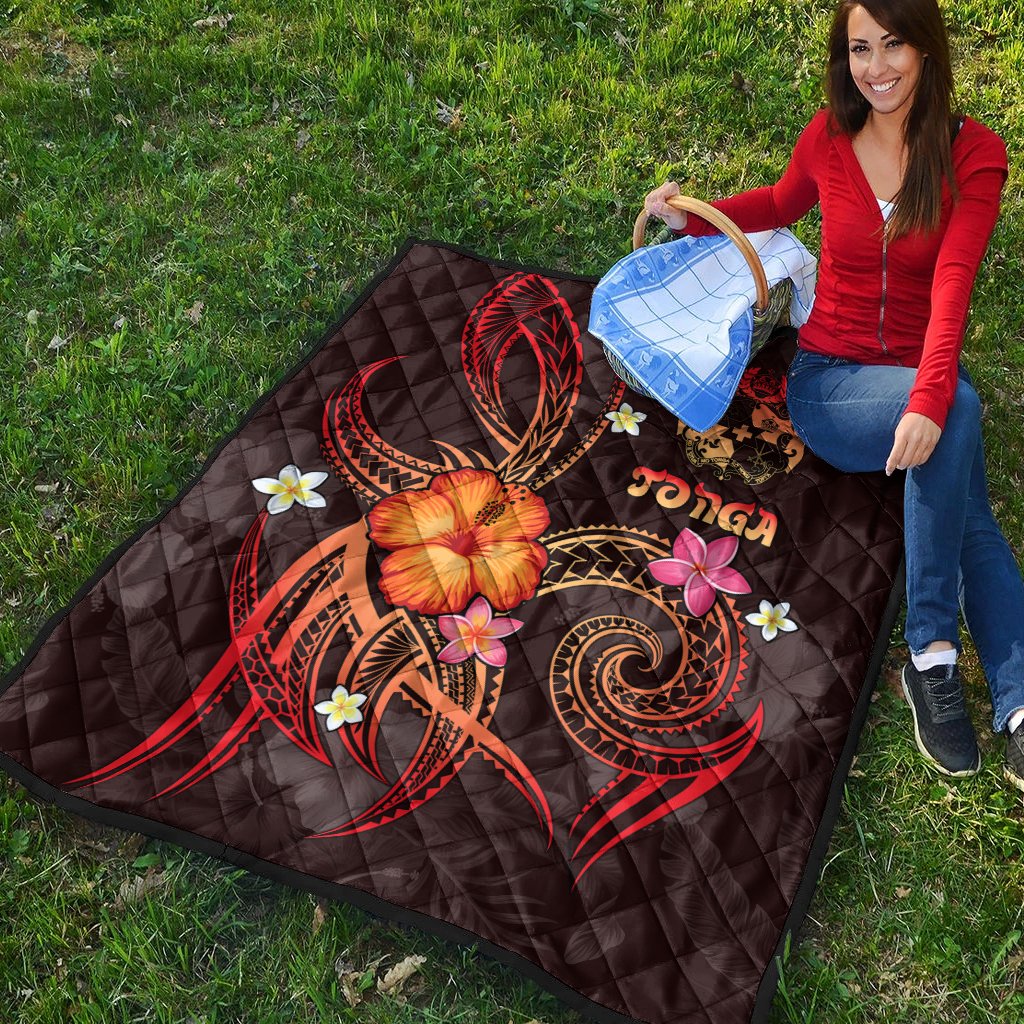 Tonga Polynesian Premium Quilt - Legend of Tonga (Red) - Polynesian Pride
