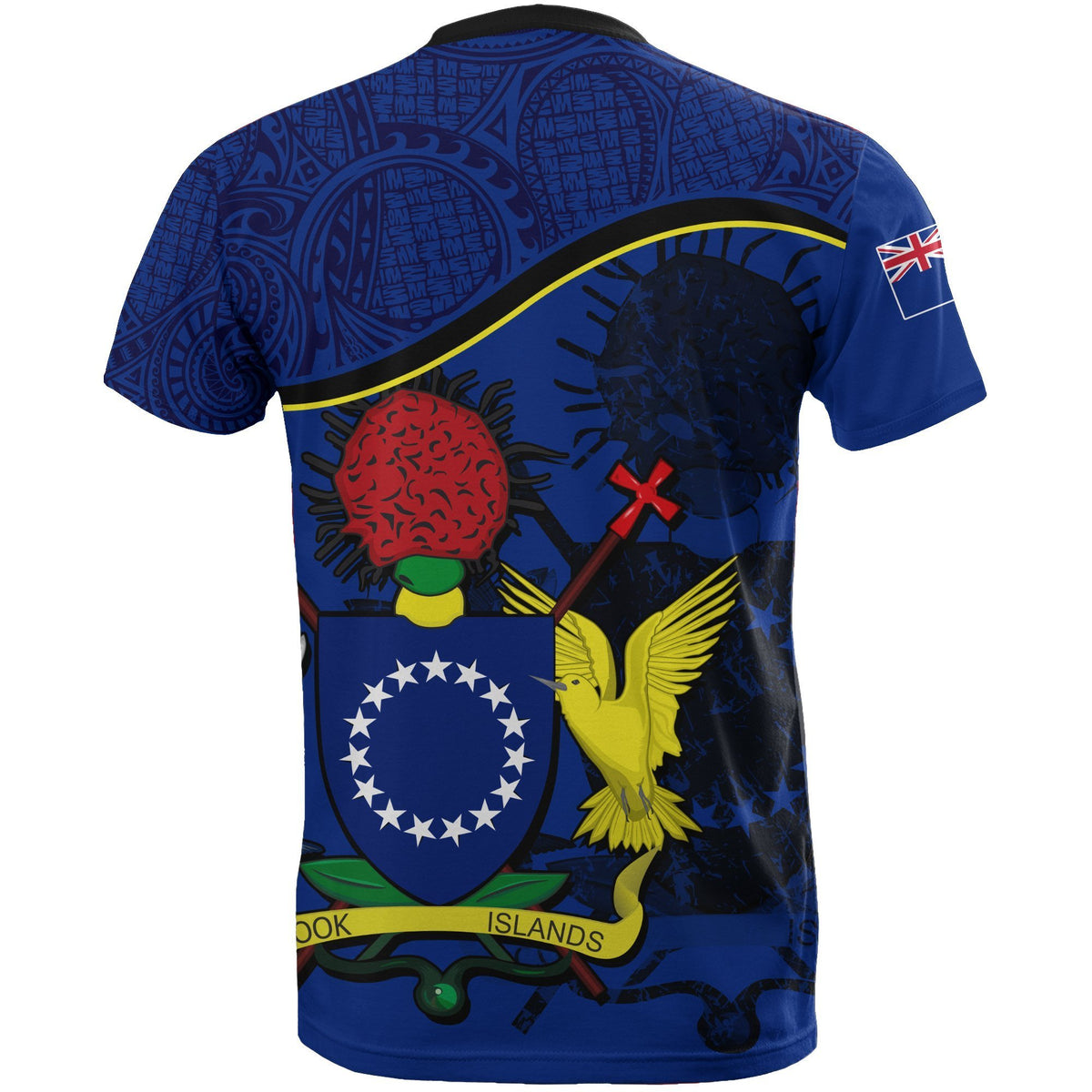 Cook islands Coat of Arms T Shirt Style - Polynesian Pride