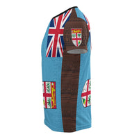 Fiji Tapa T Shirt Fiji Flag - Polynesian Pride