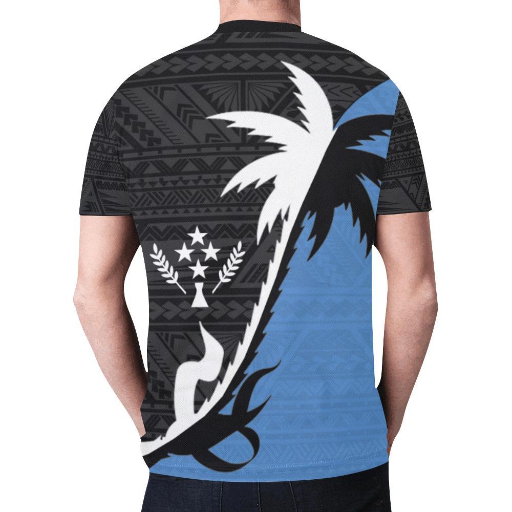 Kosrae T Shirt Kosrae FLag Coconut Tree K4 - Polynesian Pride