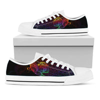 Nauru Low Top Shoes - Butterfly Polynesian Style - Polynesian Pride