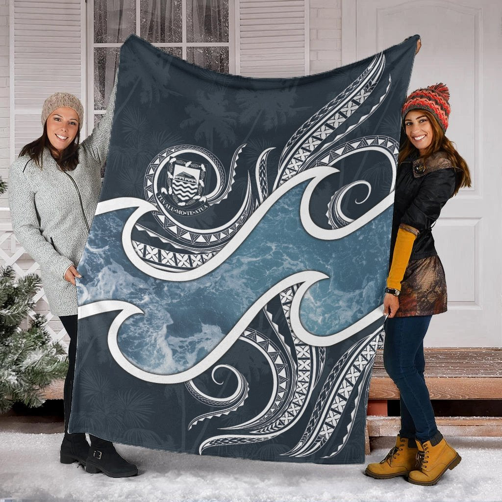 Tuvalu Polynesian Premium Blanket - Ocean Style - Polynesian Pride