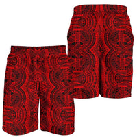 Polynesian Symmetry Red Men's Short Men's Shorts Red - Polynesian Pride