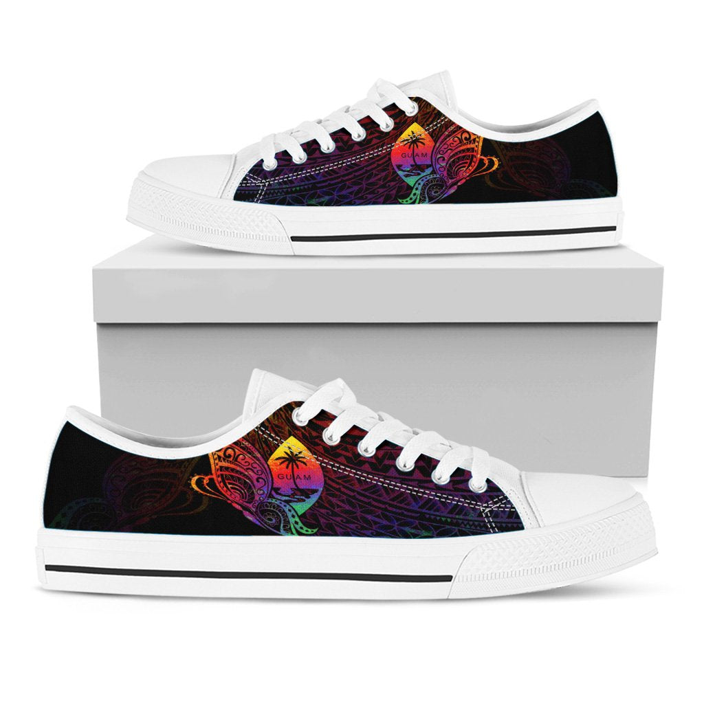 Guam Low Top Shoes - Butterfly Polynesian Style - Polynesian Pride