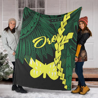 Papua New Guinea Oro Province Polynesian Blanket - Tribal Wave Tattoo - Polynesian Pride